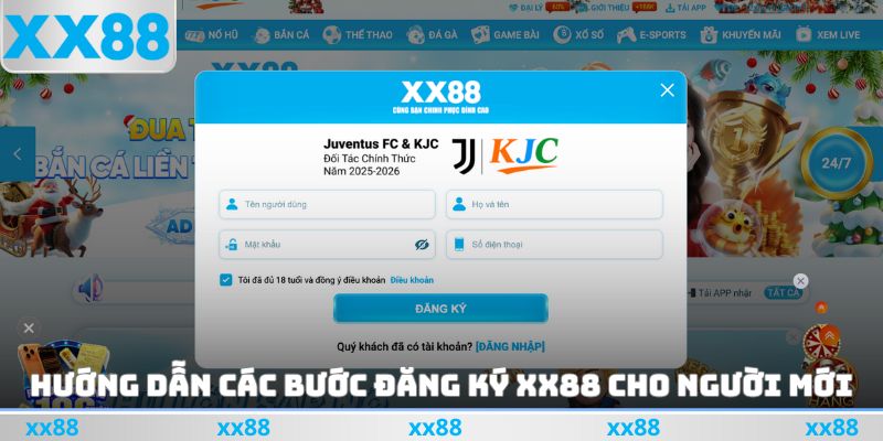 Hướng dẫn các bước đăng ký XX88 cho người mới